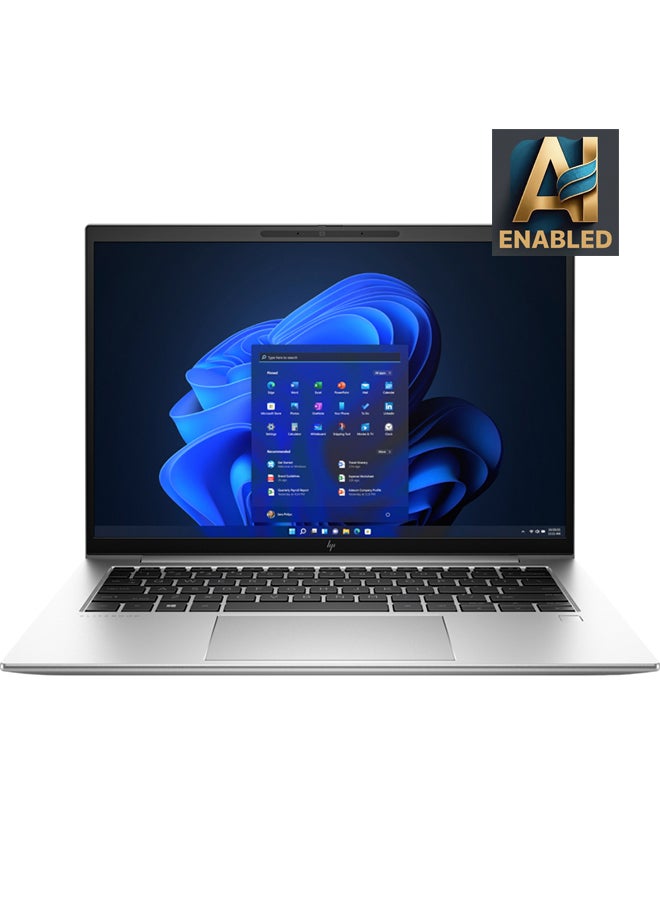 HP EliteBook 840 G9 (Upgraded Version) Laptop With 14-Inch FHD Display, Core i7-1255U Processor/16GB RAM/512GB SSD/Intel Iris Xe Graphics/Windows 11 Pro English/Arabic Silver | Best Price UAE | Dubai, Abu Dhabi